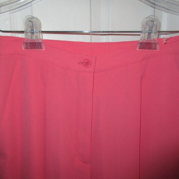 PANT SUIT - Joan Leslie - Short Sleeve - Salmon Pink - Sz 8P - Petite - NWT - Picture 6 of 7